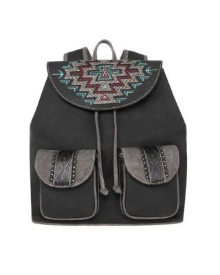 MW1207G-9110 BK Montana West Aztec Collection Backpack