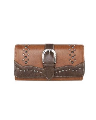 MW1209-W018 BR Montana West Buckle Collection Wallet