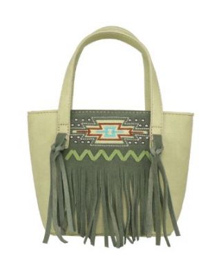 MW1214-923 GN  Montana West Aztec Collection Small Tote/Crossbody