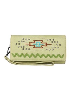 MW1214-W002 GN Montana West Aztec Collection Wallet