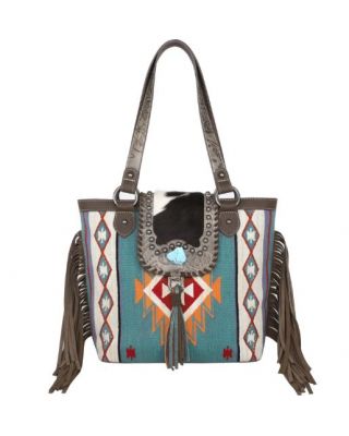 MW1215G-8317 CF Montana West Hair-On Cowhide Collection Aztec Tapest