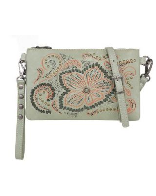 MW1222-181 GN Montana West Cut-out Collection Crossbody/Wristlet
