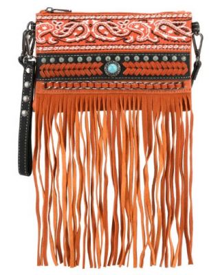 MW1237-181 OR Montana West Fringe Collection Clutch/Crossbody