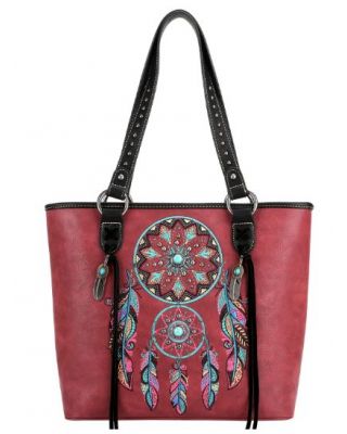 MW1241G-8317 BD Montana West Dream Catcher Collection Concealed Carry Tote