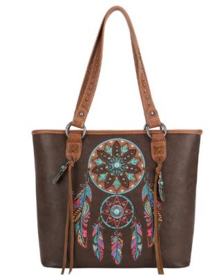 MW1241G-8317 CF Montana West Dream Catcher Collection Concealed Carry Tote