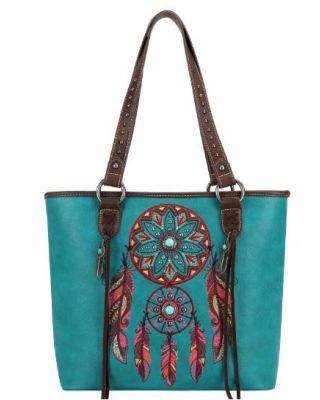 MW1241G-8317 TQ Montana West Dream Catcher Collection Concealed Carry Tote