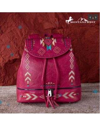 MW1245-9110 HPK Montana West Embroidered Collection Backpack