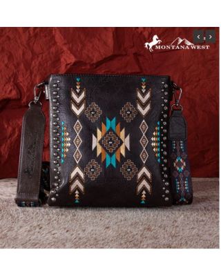 MW1245G-9360 CF Montana West Embroidered Collection Concealed Carry Crossbody