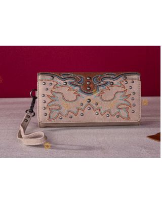 MW1253-W002 TN Montana West Embroidered Collection Wallet