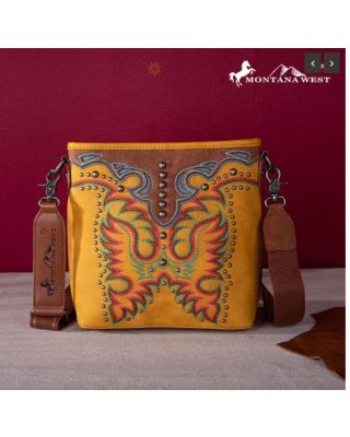 MW1253G-9360 MDT Montana West Embroidered Collection Concealed Carry Crossbody