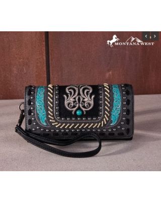 MW1256-W002 BK Montana West Embroidered Collection