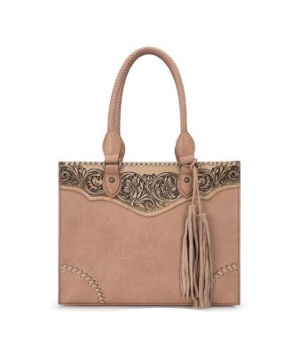 MW1273G-8250 TN Montana West Tooled Concealed Carry Tote