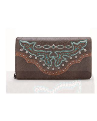 MW1281-W010 CF Montana West Embroidered Wallet