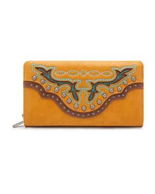 MW1281-W010 MST Montana West Embroidered Wallet