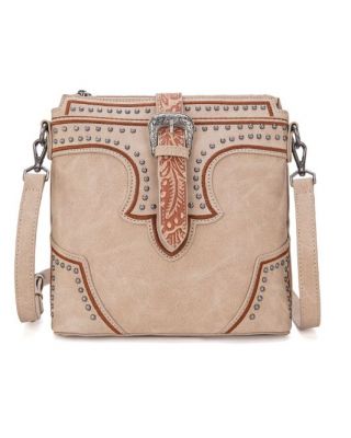 MW1282-8360 TN Montana West Buckle Collection Concealed Carry Crossbody Bag