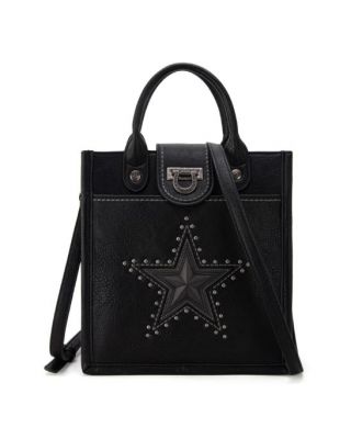 MW1288-8360 BK Montana West Lonestar Collection Tote/ Crossbody