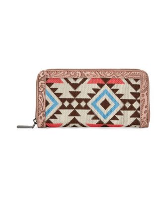 MW1292-W022 PK Montana West Tapestry Aztec Collection Wallet