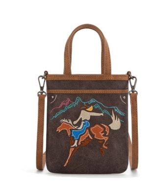 MW1297-8366 CF Montana West Embroidered Mini Tote/Crossbody