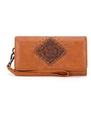 MW1299-W002 BR Montana West Tooled Collection Wallet