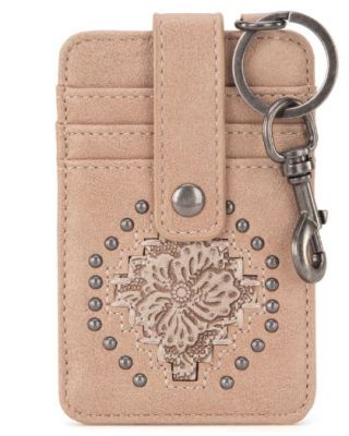 MW1299-W007 TN Montana West Tooled Collection Mini Key Ring Card Case