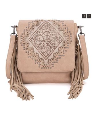 MW1299G-9360 TN Montana West Tooled Fringe Collection Concealed Carry Crossbody