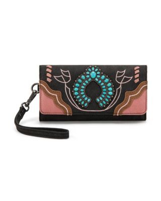 MW1302-W002 BK Montana West Concho Collection Wallet