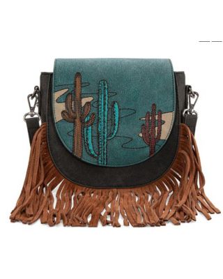 MW1309-8360 TQ Montana West Embroidered Collection Crossbody Bag