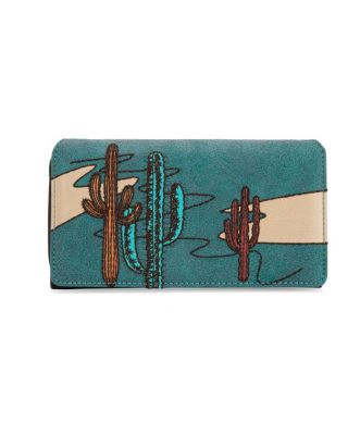 MW1309-W010 TQ Montana West Embroidered Collection Long Wallet