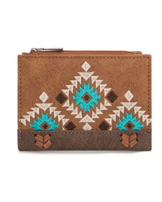 MW1312-W050 BR Montana West Embroidered Collection Wallet