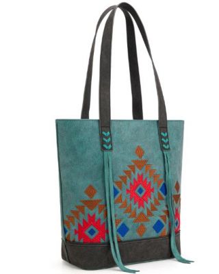 MW1312G-8317 TQ Montana West Embroidered Collection Tote