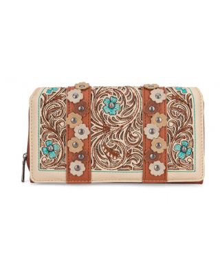 MW1313-W010 TN Montana West Embroidered Collection Wallet