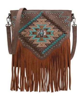 MW1315G-9360 CF Montana West Embroidered Aztec Collection Concealed Carry Crossbody