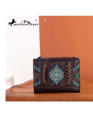 MW1317-W052 CF Montana West Embroidered Aztec Collection Wallet