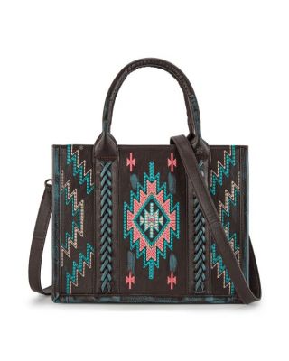 MW1317G-8899 TQ Montana West Embroidered Aztec Tote