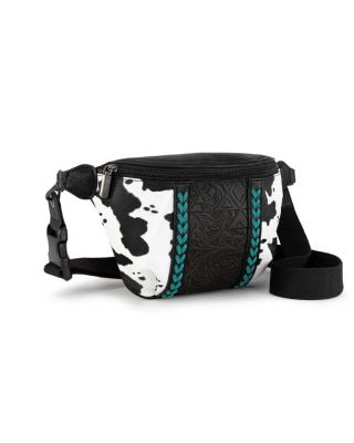 MW1318-194 BK Montana West Tooled Collection Fanny Pack