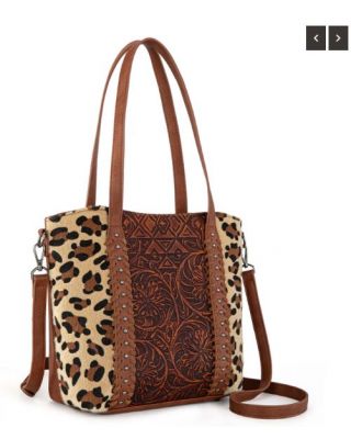 MW1318G-8318 LP Montana West Tooled Collection Concealed Carry Tote/Crossbody