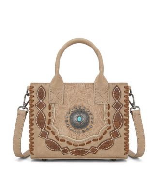 MW1331-8322 TN Montana West Concho Collection Small Tote/Crossbody