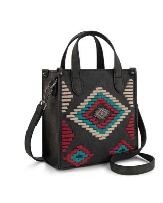 MW1332-160 BK Montana West Aztec Collection Crossbody