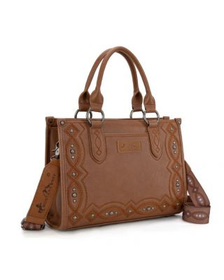 MW1334G-8250 BR Montana West Embroidered Concealed Carry Collection Tote