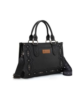 MW1334G-8250 BK Montana West Embroidered Concealed Carry Collection Tote