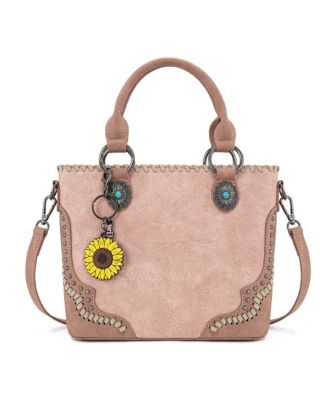 MW1335-8360 PK Montana West Embossed Collection Tote/Crossbody Bag