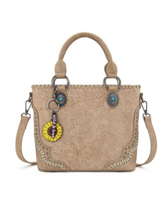MW1335-8360 TN Montana West Embossed Collection Tote/Crossbody Bag