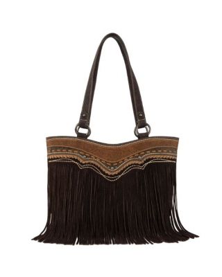 MW1340G-8317CF Montana West Fringe Collection Concealed Carry Tote