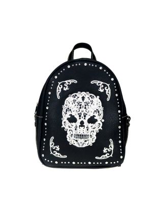 MW494G-9110 WT Montana West Sugar Skull Collection Backpack
