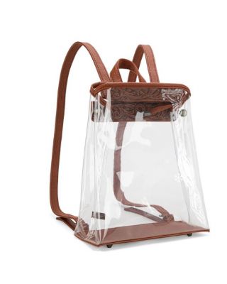 MW906-9110 BR BACK Montana West  Clear Backpack