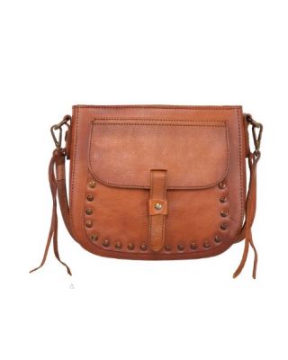 MWG02-9065 BR Montana West Genuine Leather Collection Crossbody