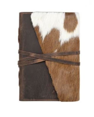 MWL-044 BR Montana West Genuine Hair Leather Journal Noteboo