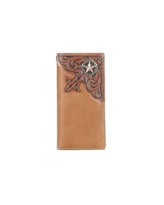 MWL-W031 BR Genuine Tooled Leather Collection Men's Wallet