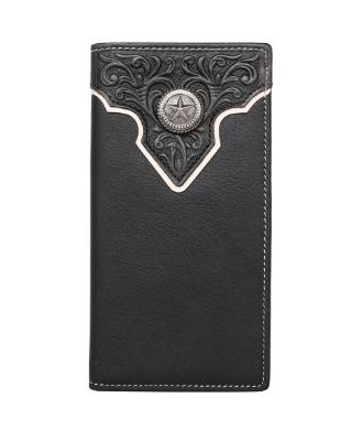 MWL-W043 BK Montana West Genuine Leather Tooled Men's Wallet Assortment Colors