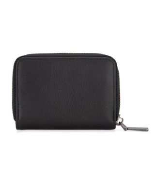 MWS02-W001 BK Montana West Genuine Leather Credit Card Zip Wallet for Men Woman